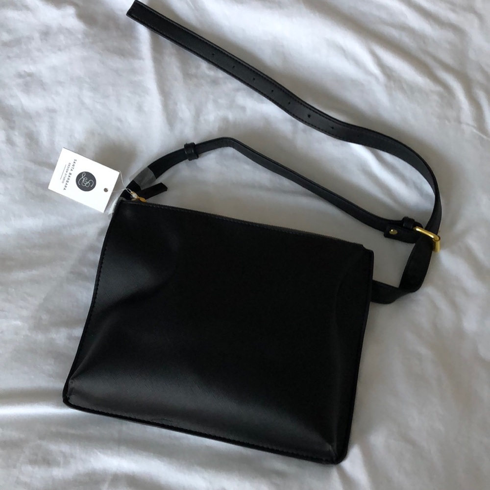Faux leather fanny pack